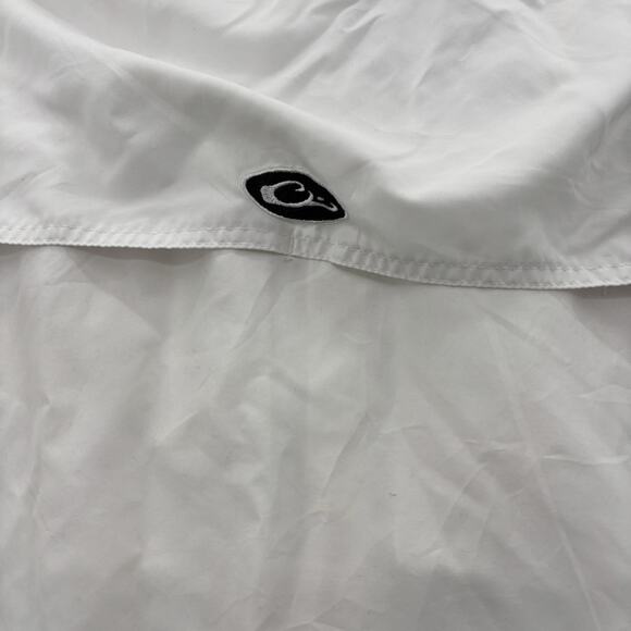 Drake Shirt Mens XL White Ole Miss Seersucker Vented Button Up Waterfowl - Picture 5 of 6